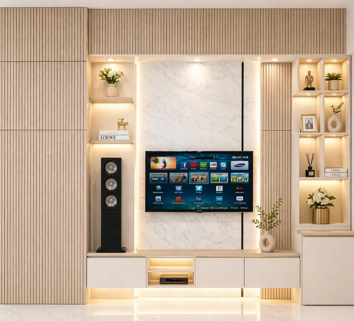 Backdrop TV Premium Interior S2 Bandar Lampung