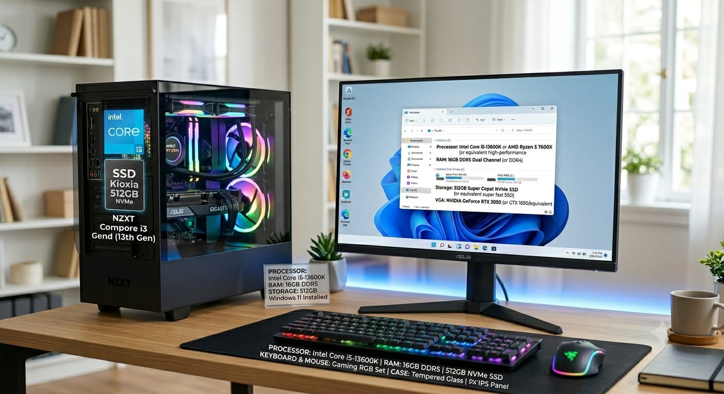 Paket Gaming & Editing Standard (Mulus & Visual Memukau)